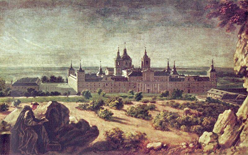 Michel-Ange Houasse Blick auf das Kloster Escorial Germany oil painting art